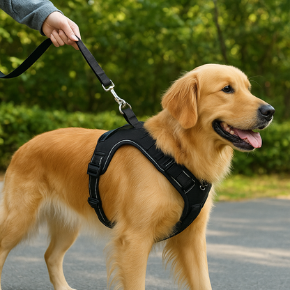 Harnais Anti-Traction Réfléchissant - Confort et Sécurité pour Chiens